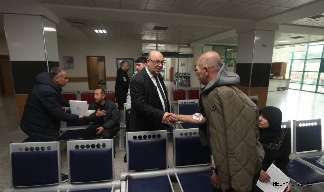 BAŞKAN AKPINAR’DAN HASTANEDE BAYRAM ZİYARETİ: GÖNÜLLERE DOKUNAN BULUŞMA