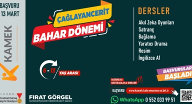 Elbistan, Ekinözü ve Çağlayancerit’te KAMEK Eğitimlerine Başvurular Başladı!