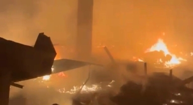 Kahramanmaraş’ta çırçır fabrikasında yangın