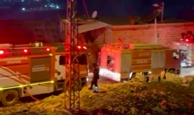 -Pazarcık’ta çiftlik yangını