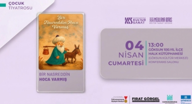 “Bir Nasrettin Hoca Varmış” Tiyatrosu Göksun’da Miniklerle Buluşacak