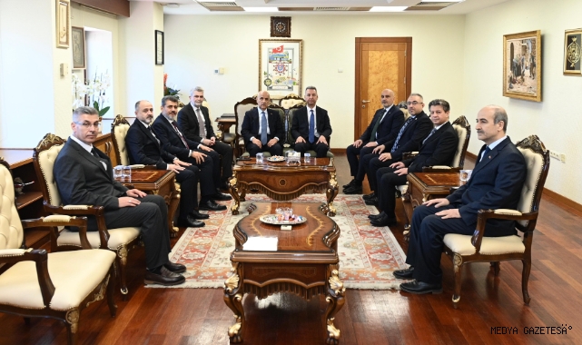 Görgel ve Kirişci’den KSÜ Rektörü Okumuş’a Hayırlı Olsun Ziyareti