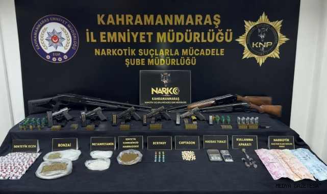 Kahramanmaraş merkezli uyuşturucu operasyonu: 45 gözaltı
