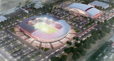 Kahramanmaraş Stadyumu Hızla Yükseliyor