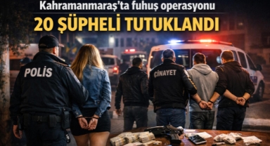 Kahramanmaraş’ta 20 kişi tutuklandı 