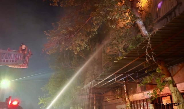 Kahramanmaraş’ta ahşap atölyesinde yangın 