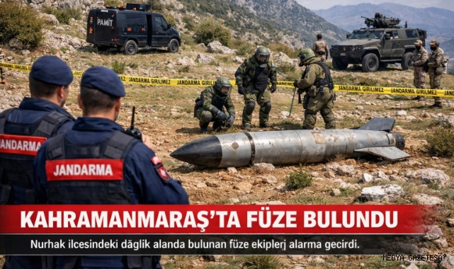 Kahramanmaraş’ta Füze Bulundu