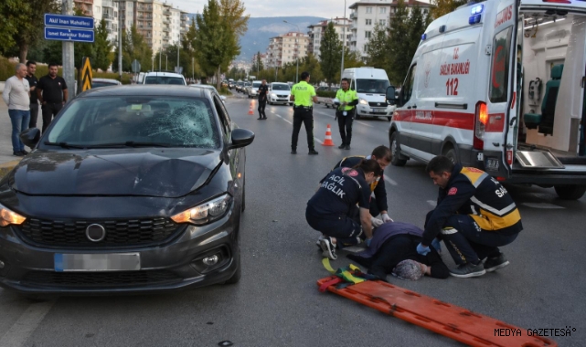-Kahramanmaraş’ta Otomobilin Çarptığı Kadın Yaralandı