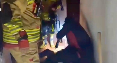 -Kahramanmaraş’ta yangında yaşlı adam son anda kurtarıldı