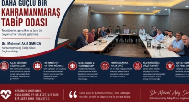 -Kahramanmaraş Tabip Odası Başkan Adayı Dr. Mehmet Akif Sarıca projelerini açıkladı