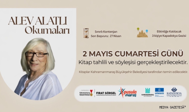 Pusula Maraş’ın Ödüllü “Alev Alatlı Okumaları” Programına Başvurular Başladı