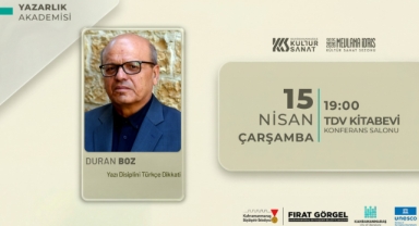 Yazar Duran Boz, Edebiyatta Etkin Anlatımın İnceliklerini Anlatacak