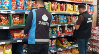 Zabıta ekiplerinden marketlere sıkı denetim