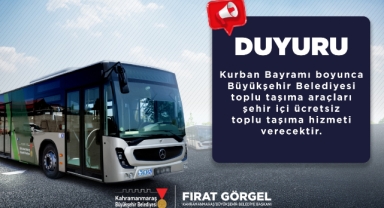 Büyükşehir’den Bayramda Ücretsiz Ulaşım Desteği