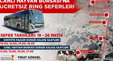 Canlı Hayvan Borsası’na Ücretsiz Ring Seferleri Başlıyor