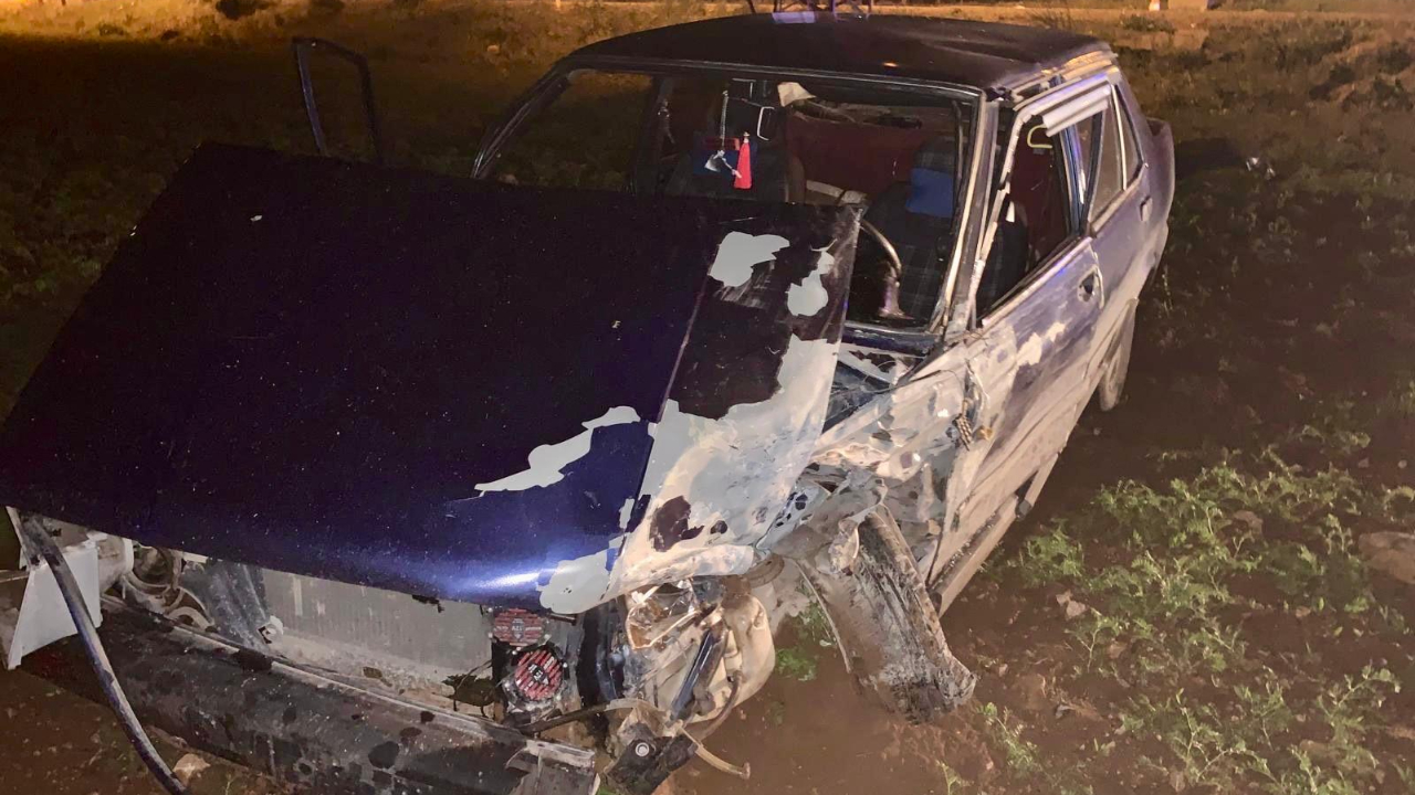 Kahramanmaraş’ta iki otomobil çarpıştı: 1 yaralı
