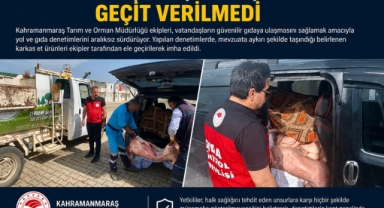 -Kahramanmaraş’ta Kaçak Et Taşımacılığına Geçit Verilmedi