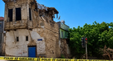 Kahramanmaraş’ta Metruk Binada Çökme