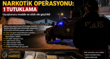 -Kahramanmaraş’ta narko operasyon: 1 tutuklama