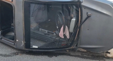 Kahramanmaraş’ta otomobil devrildi: 4 yaralı 