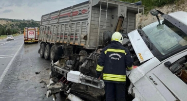 -Kahramanmaraş’ta Tır Kazası: Sürücü yaralı 