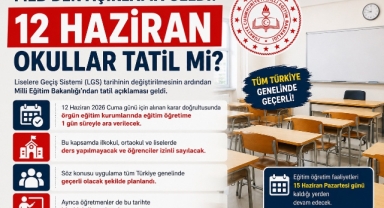 -MEB’den 12 Haziran Kararı: Okullarda Eğitime 1 Gün Ara