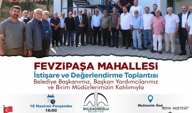 FEVZİPAŞA MAHALLESİ'NDE İSTİŞARE TOPLANTISI DÜZENLENİYOR