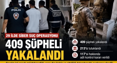 Kahramanmaraş dahil 29 İlde Siber Suç Operasyonu
