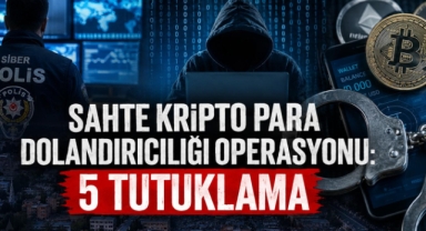 Kahramanmaraş merkezli sahte kripto para dolandırıcılığı operasyonu: 5 tutuklama