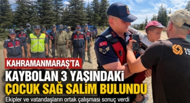 Kahramanmaraş’ta Kaybolan 3 Yaşındaki Çocuk Sağ Salim Bulundu