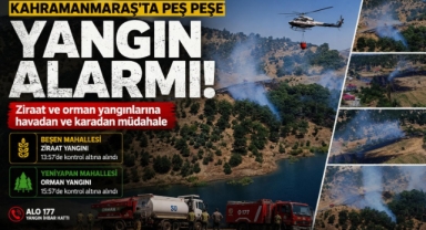 -Kahramanmaraş’ta orman yangınları korkuttu 