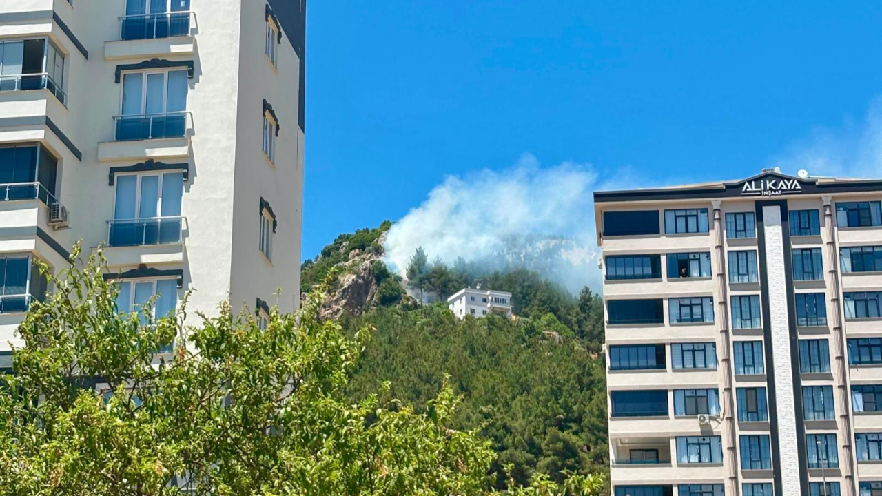 Kahramanmaraş’ta Ormanlık Alanda Çıkan Yangın Söndürüldü