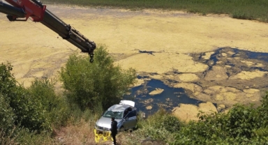 Kahramanmaraş’ta Otomobil Göl’e Düştü