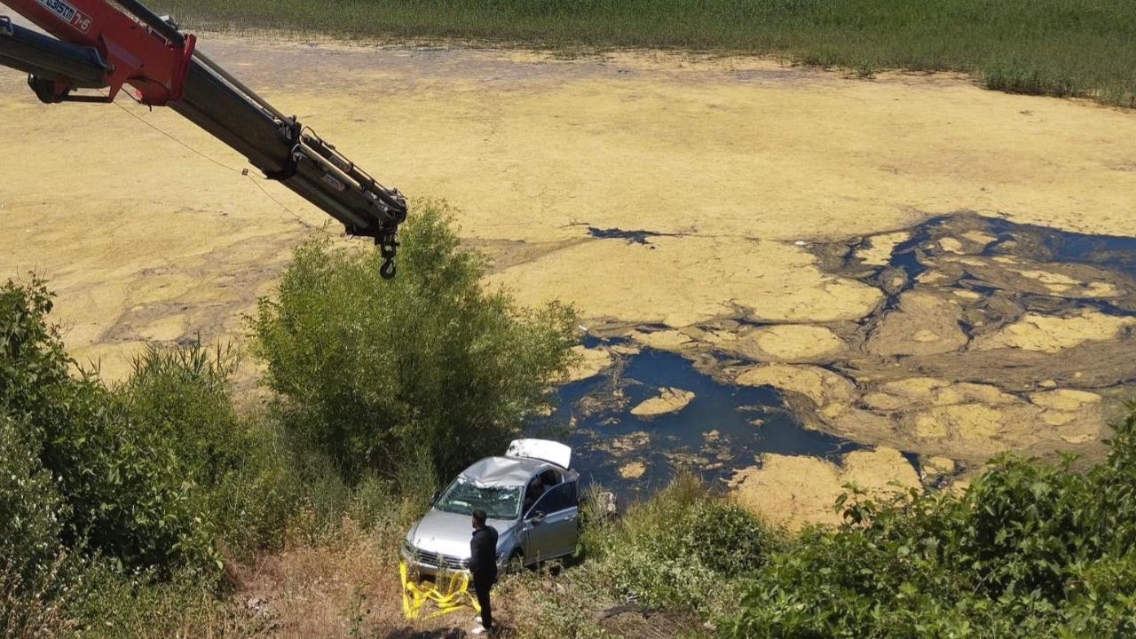 Kahramanmaraş’ta Otomobil Göl’e Düştü