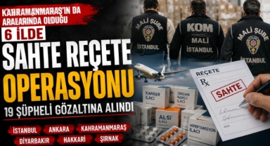 Kahramanmaraş’ta Sahte Reçete Çetesi Çökertildi