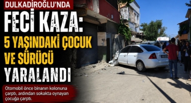 Kahramanmaraş’ta trafik kazası: biri çocuk 2 yaralı