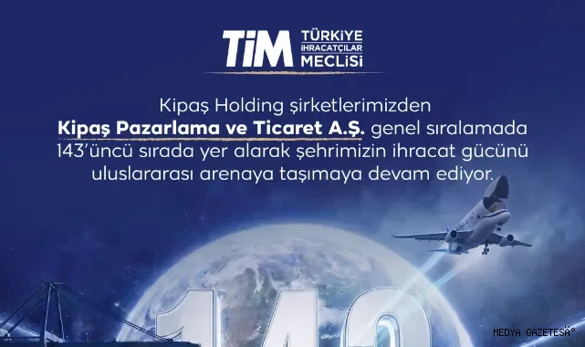 Kipaş Holding’den Küresel Başarı: TİM 1000 Listesinde Kahramanmaraş’ın İhracat Gücünü Dünyaya Taşıdı!