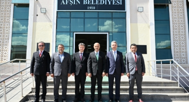 KSÜ Rektörü Okumuş’tan Afşin Belediye Başkanı Kıraç’a Ziyaret