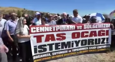 PAZARCIK’TA TAŞ OCAĞI TEPKİSİ: “DOĞAMIZI, TOPRAĞIMIZI VE SUYUMUZU KORUYACAĞIZ”