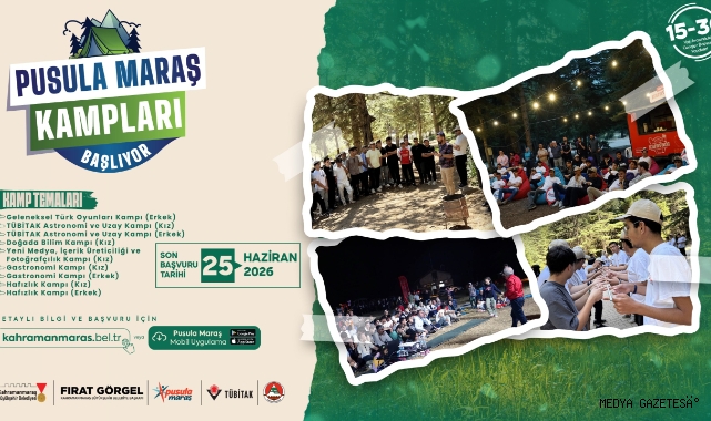 Pusula Maraş Yaz Kamplarına Başvurular Başladı!
