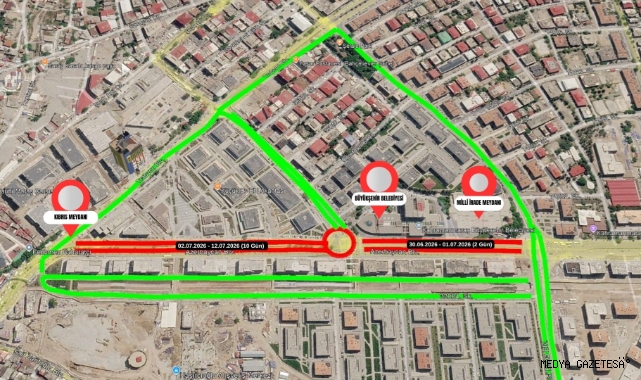 Sürücülerin Dikkatine! Azerbaycan Bulvarı’nda Kısmi Trafik Düzenlemesi