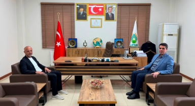 ELBİSTAN KAYMAKAMI DEMİREL'DEN AFŞİN BELEDİYESİ'NE ZİYARET