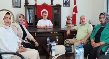 Ertuğrul Gazi Mahallesi Muhtarlığından Selamet Atlı'ya ziyaret