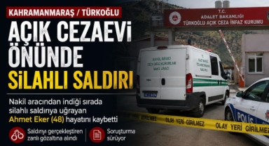 Kahramanmaraş’ta cezaevi önünde silahlı saldırı: 1 kişi hayatını kaybetti