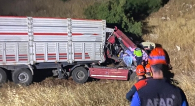 Kahramanmaraş’ta tır şarampole uçtu: 1 yaralı