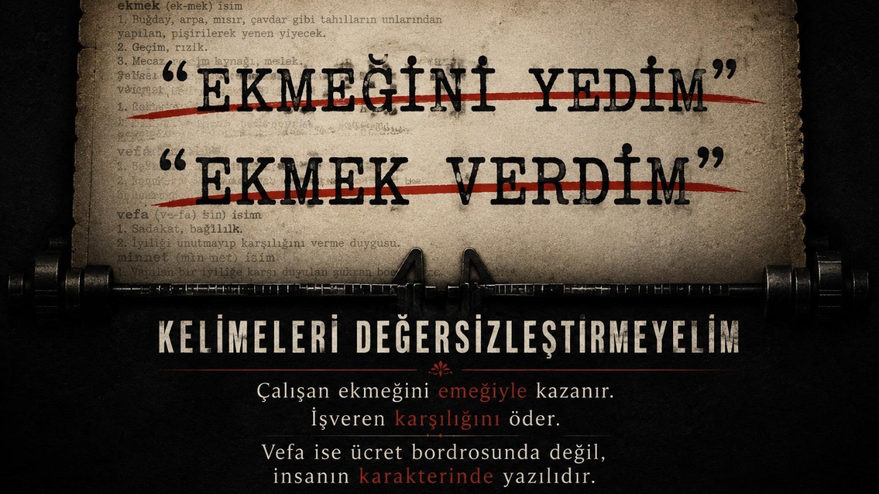 KELİMELERİ DEĞERSİZLEŞTİRMEYELİM