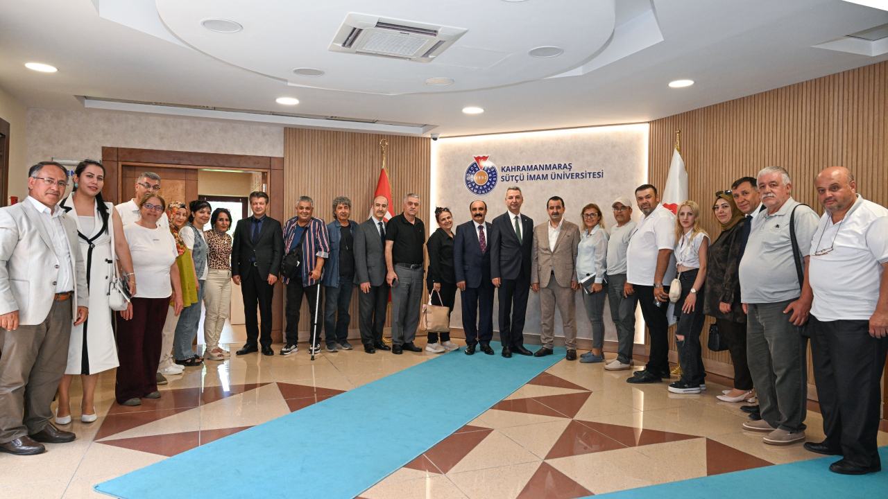 Medya Temsilcileri KSÜ'de Rektör Okumuş İle Bir Araya Geldi