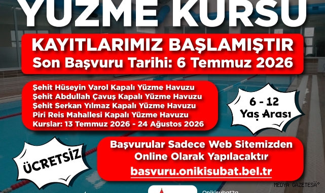 Onikişubat Belediyesi’nin ücretsiz Yaz Yüzme Kursları’na kayıtlar devam ediyor