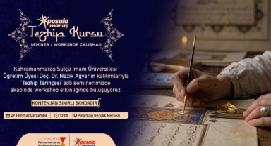 Pusula Maraş’tan Gençlere Geleneksel Sanat Atölyesi