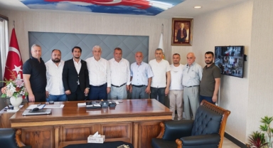 Türkoğlu Esnaf Odası'ndan Birlik Başkanı Ahmet Kuybu'ya Hayırlı Olsun Ziyareti